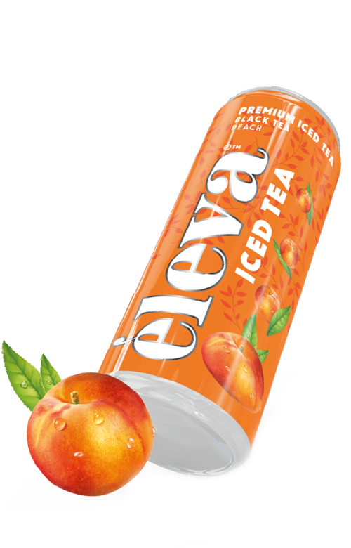 Èleva Black Tea & Peach can